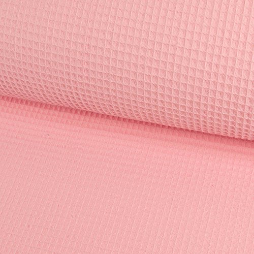 Tela de algodón piqué rosa - Precio por 0,5 metros