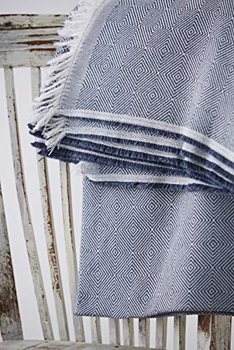 Textilhome - Funda Multiusos Foulard Cubre Cama Dante - 180x285 cm - para Funda Sofa 2 Plazas, Protector Cubre Sofa. Color Azul