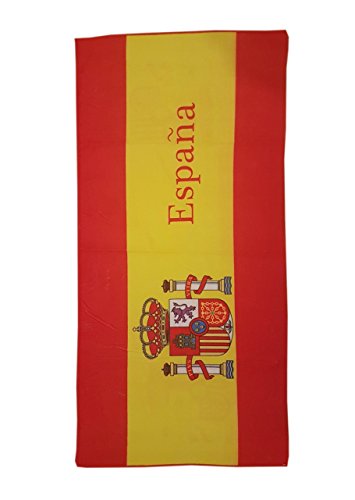 Toalla de Playa Estampada con la Bandera española - Medidas 140 x 70 cm. - 100% Acrylic