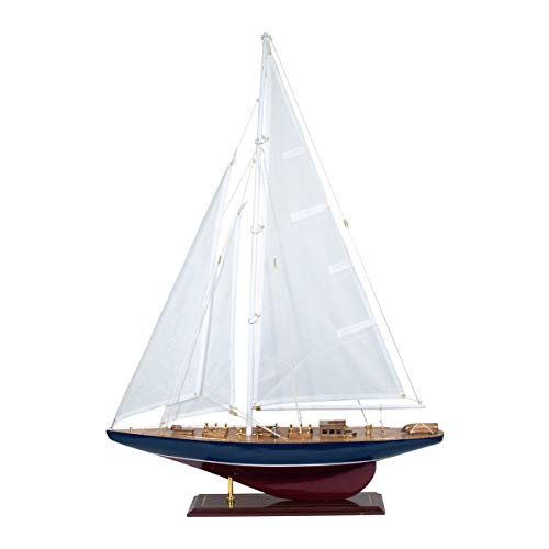 Vidal Regalos Figura Decorativa Barco Velero Madera Adorno Maqueta Miniatura Vela 83 cm