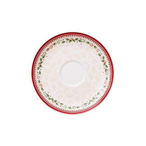 Villeroy & Boch 14-8612-1250 Platillo de Desayuno Winter Bakery Delight, para Navidad, 18 cm, Porcelana, Multicolor