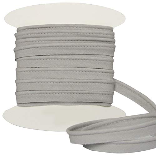 Vivo costura - Cordón para ribeteado de cojines -disponible en más de 20 colores (Por 10 metros, Gris)