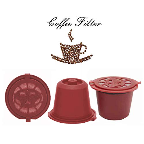 3pcs Cápsulas Reutilizables Nespresso Filtros Reutilizables para Café Capsulas Rellenables para Nespresso Máquinas de Café Nespresso