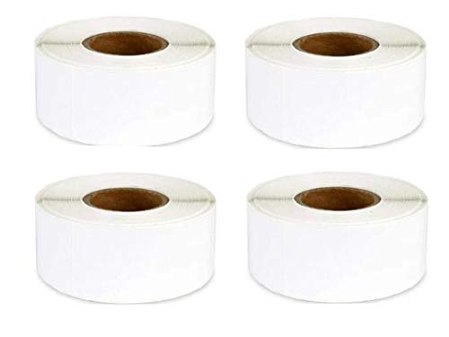 4 Rollos 2000 piezas etiquetas 40 mm x 80 mm adhesivo térmico papel de etiqueta de precio de supermercado en blanco Etiqueta de impresión directa impermeable