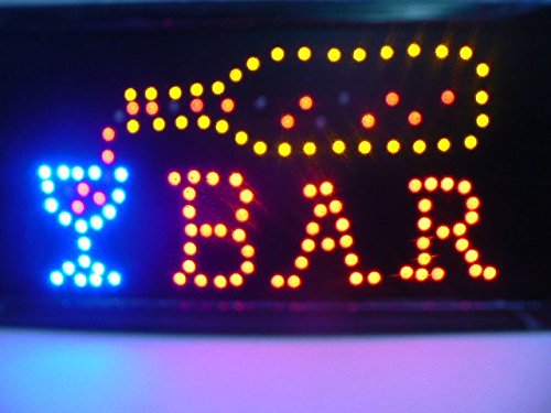 870012 Cartel luminoso de LED Bar de colores Luz Actividad Tienda