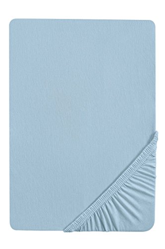 Biberna 2744/019/040 - Sábana bajera ajustable elástica, franela 100% algodón, ultrasuave e extensible, para una cama individual de 200 x 100 cm, , color azul