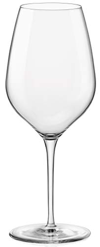 Bormioli Rocco InAlto Tre Sensi - Copa de vino (tamaño grande, 6 unidades, 18,5 onzas), transparente