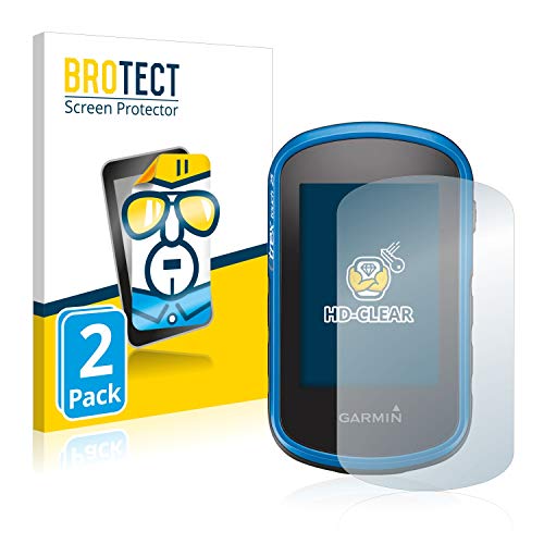 BROTECT Protector Pantalla Compatible con Garmin eTrex Touch 35 Protector Transparente (2 Unidades) Anti-Huellas