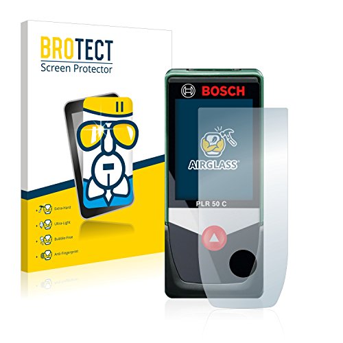 BROTECT Protector Pantalla Cristal Compatible con Bosch PLR 50 C Protector Pantalla Vidrio - Dureza Extrema, Anti-Huellas, AirGlass