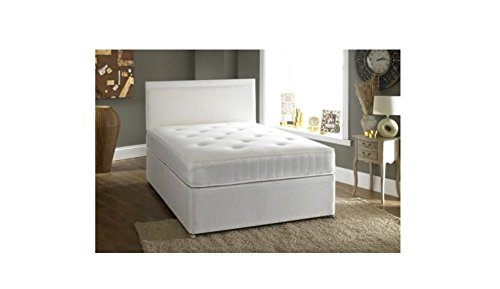 Confianza camas doble 4 ft 6 cama con canapé incluye 2 cajones y alta calidad Ortho colchón y entrega gratuita a Reino Unido continental
