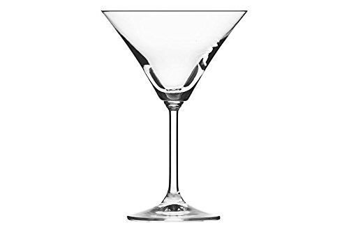 Dkristal Copa de Martini, Cristal, 11x11x17 cm, 6 Unidades
