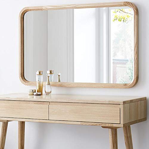 Espejo de Pared Grande/Espejo de Marco de Madera Rectangular/Espejo Retro de decoración del hogar/para la Entrada del tocador, baño, Dormitorio (22 Pulgadas x 35 Pulgadas)