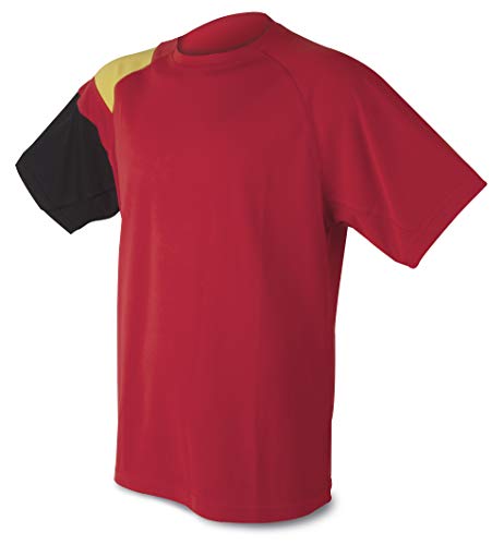GARGOLA.ES OPERADORES DIGITALES Camiseta Bandera D&F-Camiseta Roja con los Colores de España- Tejido técnico del Propio Material (M)