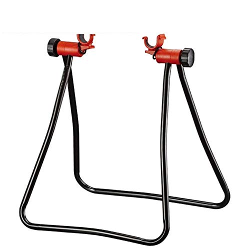 Gebuter Bike Cycle Stand Wheel Stand Foldable Bicycle Station Portable Bicycle Repair Rack Universal for Road and Mountain Bike Maintenance Home Garage Bicycle Shop Displaying Stand