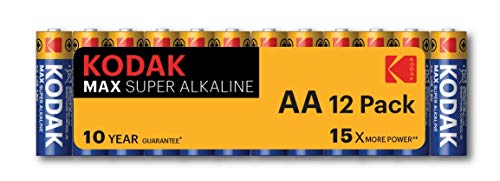 Kodak MAX Pilas alcalinas AA (12 Unidades)