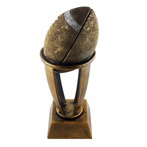 LIOOBO Trofeo Deportivo de Resina Forma de Rugby Antiguo Trofeo Premio Adornos Decorativos de Mesa para El Hogar de La Oficina