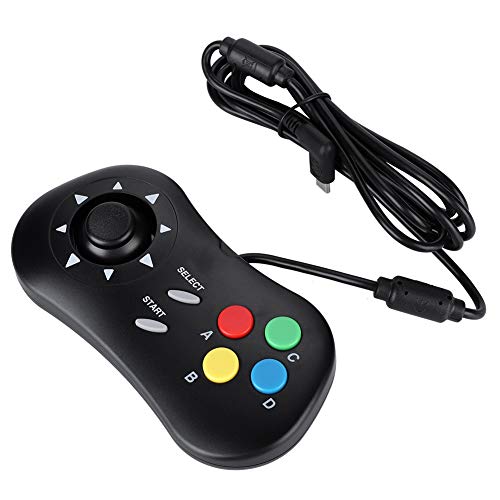 Mini Gamepad con Cable Controlador de Consola de Juegos NEOGEO Mini Consola Pad de Control Oficial NEOGEO Mini Consola Pad de Control Oficial(Negro)