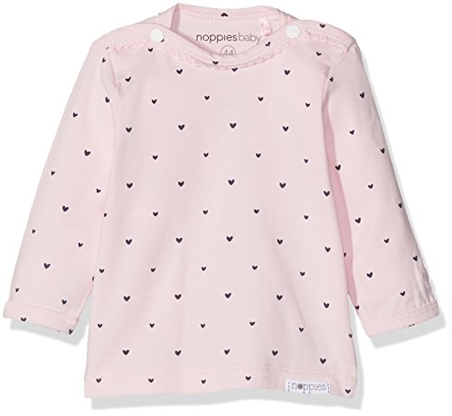 Noppies G tee LS Nanno Camiseta de Manga Larga, Rosa (Light Rose C092), 44 cm para Bebés