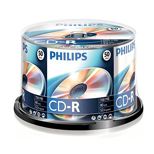 Philips Cd-R 80Min / 700 Mb / 52X Cakebox (50 Disc)