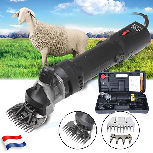 Sinbide - Cortapelos de ovejas con 6 velocidades ajustables, máquina cortadora eléctrica profesional, tijeras para ovejas cabras Lamas Alpacas