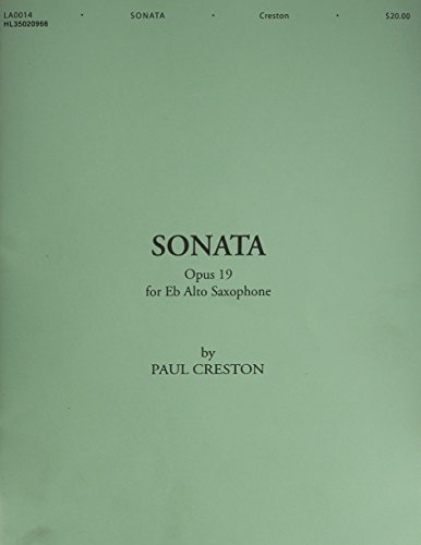 Sonata, Op. 19: For E-Flat Alto Saxophone