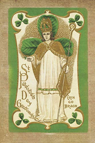 St Patricks Day Greetings. Erin Go Brach.: Gift for St Patricks day notebook. Unique notebook greeting card with retro vintage design. St Paddys day ... Patricks Day vintage style gift notebooks.)