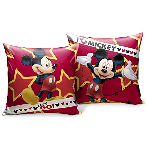 Star Disney Mickey Mouse & Friends Cojín Impreso, tamaño: 35 x 35 cm.
