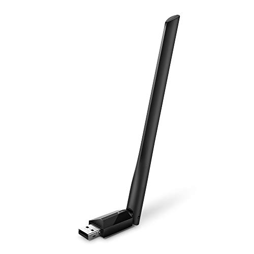 TP-LINK AC600 Dongle USB Wi-Fi, adaptador Wi-Fi de doble banda con antena de 5dBi para PC / escritorio / portátil, compatible con Windows10 / 8.1 / 8/7 / XP, Mac OS X 10.9-10.14 (Archer T2U Plus)