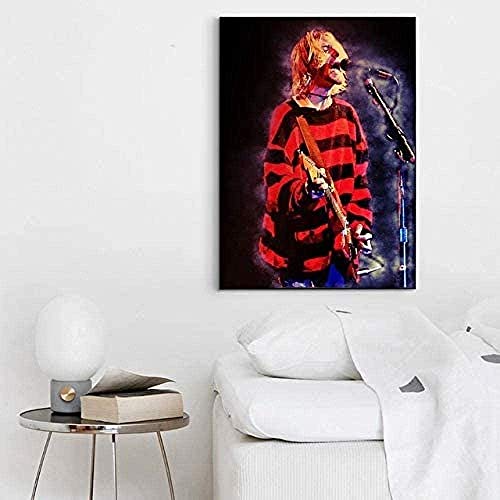 YUSHIJIA AS65ST12 Clásicos e Impresiones, Kurt Cobain Roca Pared de la Lona Las Bellas Artes impresión del Cartel, for el hogar decoración de la Pared 50x70cm Posters Prints