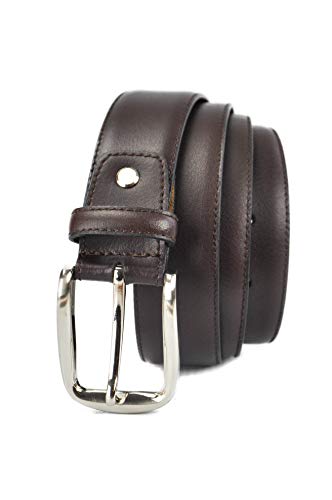 Zerimar Cinturón Piel | Cinturón con Cremallera Interior para Evitar Hurtos | 3,5 cm Ancho | Cinturón de Piel | Cinturón Cuero