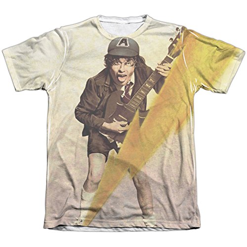 AC/DC - Camiseta de sublimación de alto voltaje para hombre, color blanco - Blanco - 3X-Large
