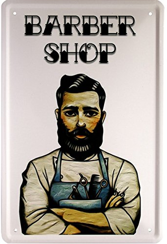 Barber Shop Peluquería 20 x 30 cm cartel de chapa 1637