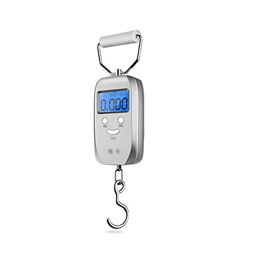 Báscula electrónica de cocina portátil de precisión 50 kg de peso de alimentos para el hogar (tamaño: 18 x 5,1 cm; color: plateado)