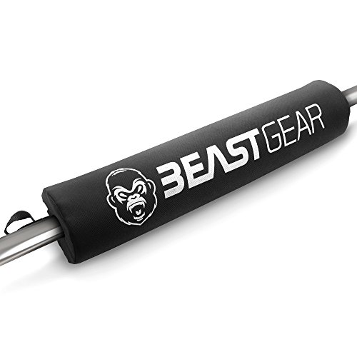 Beast Gear Almohadilla para Barra Levantamiento de Peso. Protección de Hombros, Cuello y Espalda en Sentadillas y Hip Thrust.