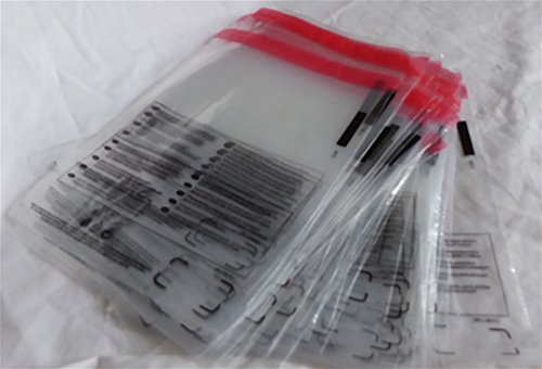 Bolsas transparentes de polietileno, de 315 x 460 mm, 140 g, 35 micras, con advertencia de asfixia, disponibles en packs de 100 y 1000 unidades (100 unidades) 7x8(100)