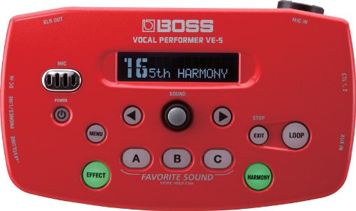 BOSS VE-5 Vocal Performer Red