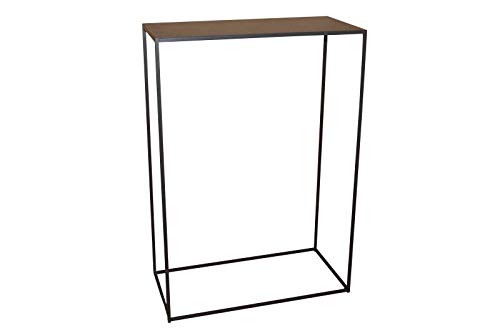 Caleido Mali - Aparador, mesa auxiliar, consola de pasillo, metal marrón oscuro, 60 x 30 x 85 cm