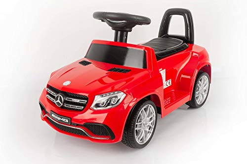 Devessport - Coche eléctrico para niños con Mando de Control Remoto - Mercedes GLS-63 Rojo - Coche teledirigido con batería - Ideal para niños de 3 a 8 años (máximo 30 Kg) - Medidas: 75 x 35 x 41 Cm