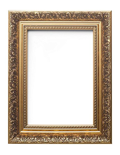 Estilo barroco francés adornado estilo antiguo barrido marco de fotos / Marco para ilustraciones/ fotografías/ Pósters con Vidrio acrílico - 30"x20" Dorado