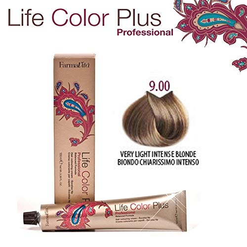 Farmavita Life Color Plus, Tinte 9.00 Rubio Clarisimo Intenso - 60 ml