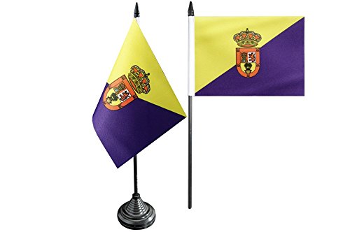 Flaggenfritze – Bandera de mesa bandera España Gran Canaria + Gratis adhesivo,