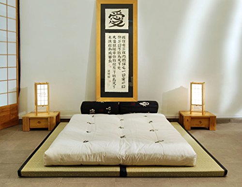 Futon On Line Combinación 2 Tatamis (80x200x5,5cm) futón algodón (140x200x14cm)