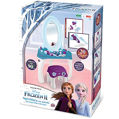 Grandi Giochi GG02410 - Espejo con Taburete, diseño de Frozen 2