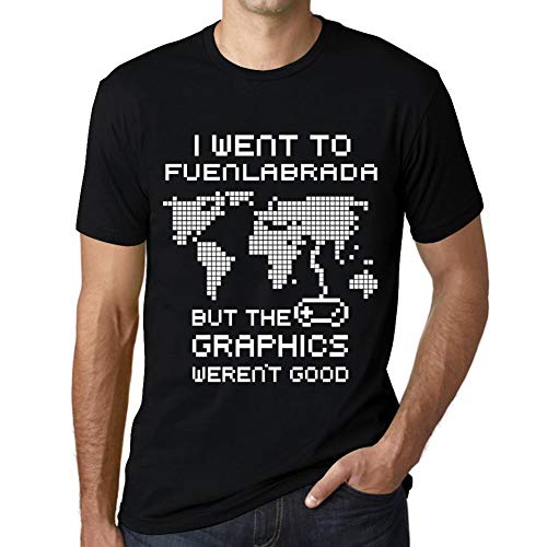 Hombre Camiseta Vintage T-Shirt Gráfico I Went To FUENLABRADA Negro Profundo
