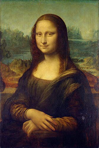 HQHff Mona Lisa Da Vinci La Gioconda Pintura Al óleo Imagen,Puzzles Adultos 1000 Piezas 75x50cm,3D Puzzles de Madera Adultos Regalo de Juguete Educativo para niños