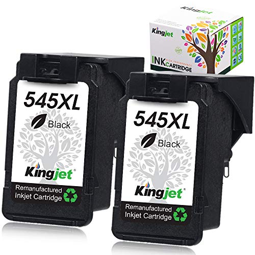 Kingjet 545XL - Cartuchos de tinta para Canon 545, PG-545XL, color negro
