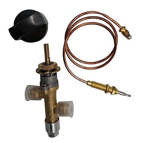 Kit de válvula de control de seguridad de falla de llama para chimenea de gas propano LPG de baja presión, conjunto de válvula de propano para calentador, adecuado para parrilla de gas, calentador