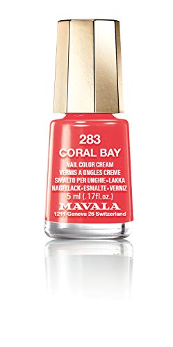 Mavala Mini Colors Pintauñas | Esmalte de Uñas | Laca de Uñas | 47 Colores Diferentes, Color Coral Bay 283 (Coral), 5 ml