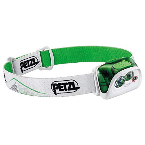 PETZL E099FA02 - Linterna Frontal Actik, Color Verde