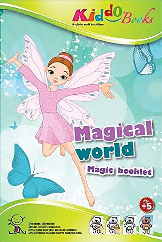 QuackDuck Libro para colorear Magical World – Mundos mágicos – Magic Booklet – Libro para colorear con papel mágico – Bloc mágico para niños a partir de 5 años (4011)
